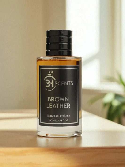 Brown Leather  3.38 Fl Oz