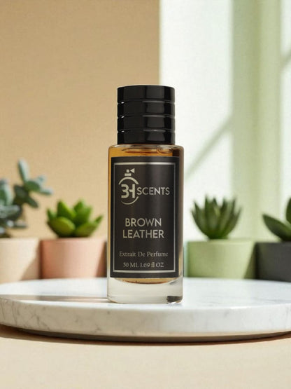 Brown Leather  3.38 Fl Oz